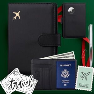BRAND NEW GOAUS Passport Holder for Travel with Airtag Card Slots